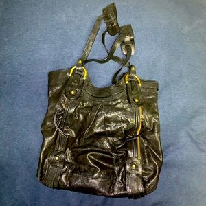 Kooba Black Leather Shoulder Bag